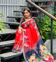 Digital print saree Code DP-6002