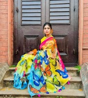 Digital print saree Code DP-6009