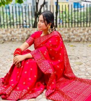 প্রিমিয়াম জাপানি সিল্ক শাড়ি- JP-4310