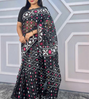 Halfsilk Saree With Blouse  JS-902