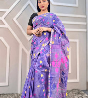 Halfsilk Saree With Blouse  JS-903