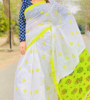 Halfsilk Saree With Blouce PCS Code SS-4104