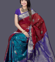 Mercerized Cotton  Saree Code-Lss-55829