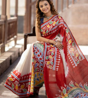 Semi moslin Silk Saree TS-5023