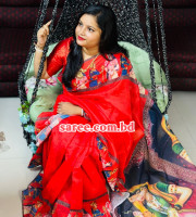 Semi Moslin Silk saree DP-6048