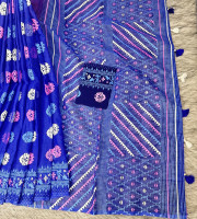 Halfsilk Saree With Blouse BS-8013