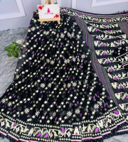 Halfsilk Saree With Blouse BS-8025