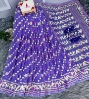 Halfsilk Saree With Blouse BS-8027
