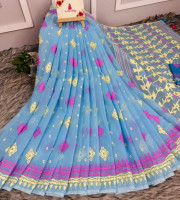 Halfsilk Saree With Blouse BS-8029