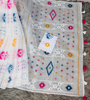 Halfsilk Saree With Blouse  BS-8030