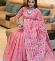 Halfsilk Saree With Blouse BS-9022