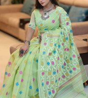 Halfsilk Saree With Blouse BS-8052